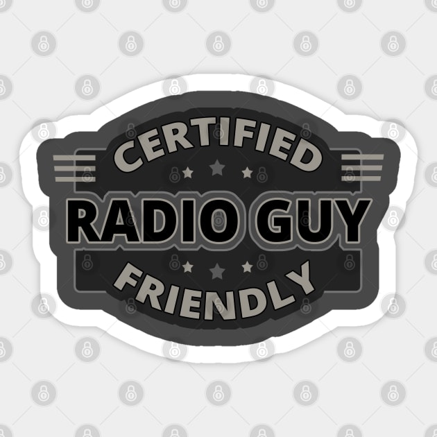 Friendly Radio Guy - Ham Radio Operator Sticker by tatzkirosales-shirt-store